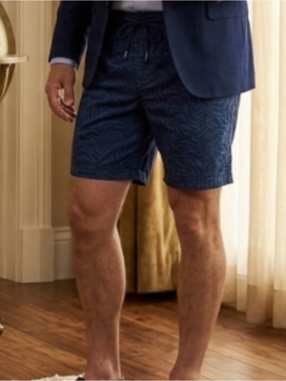 Caribbean Men’s Textured Tropical Shorts